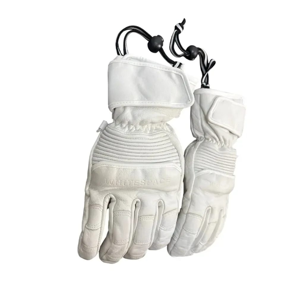 Whitespace Leather Riding Gloves Insulated Ski Snowboarding Retro Winter S